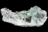 Green Cubic Fluorite and Calcite Crystal Cluster - Fluorescent! #93658-2